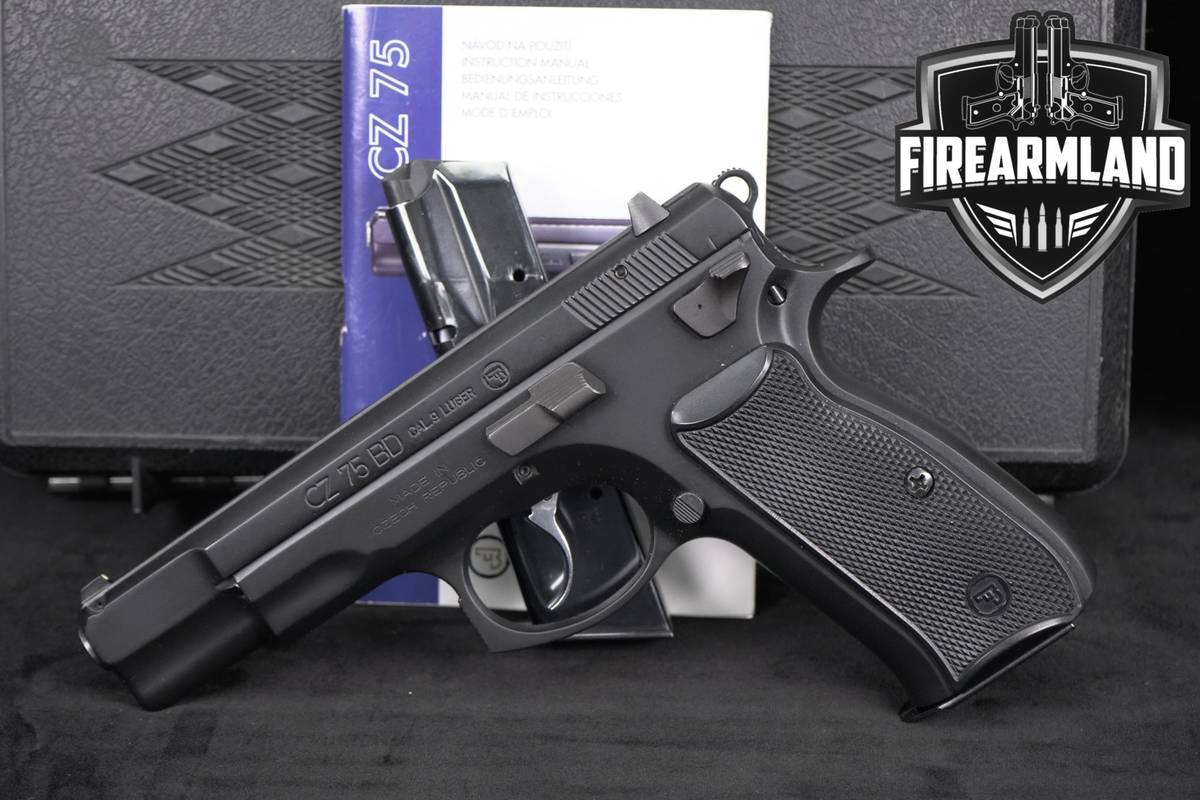 CZ 75 BD 9mm 4.6" CZ75 75BD CZECH +2 MAGS, CASE