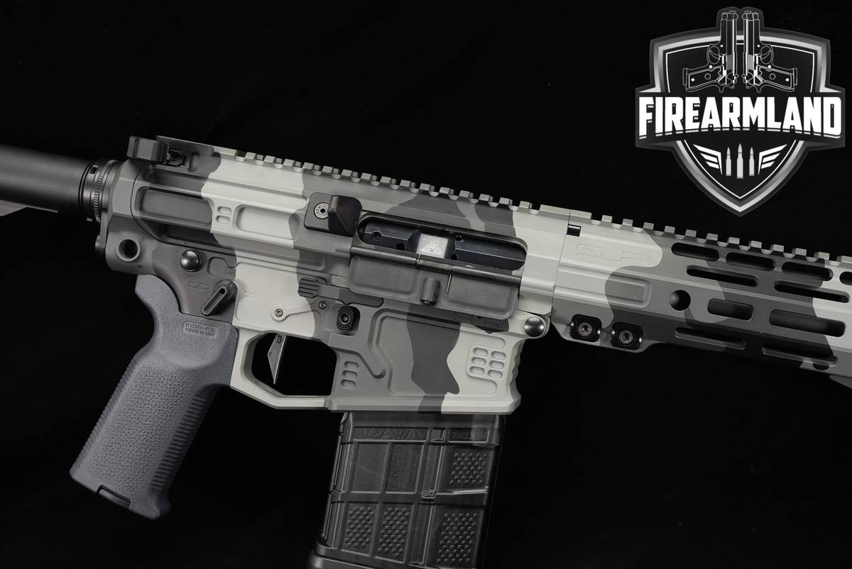 SLR Rifleworks B30 308 Winchester AR-10 AR10 8" Gray/Black Camo SLRB30