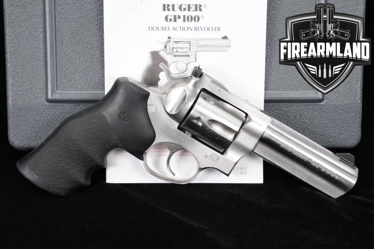 Ruger GP100 357 Magnum 4" Satin Stainless GP 100 KGP-141 HB +ORIG CASE