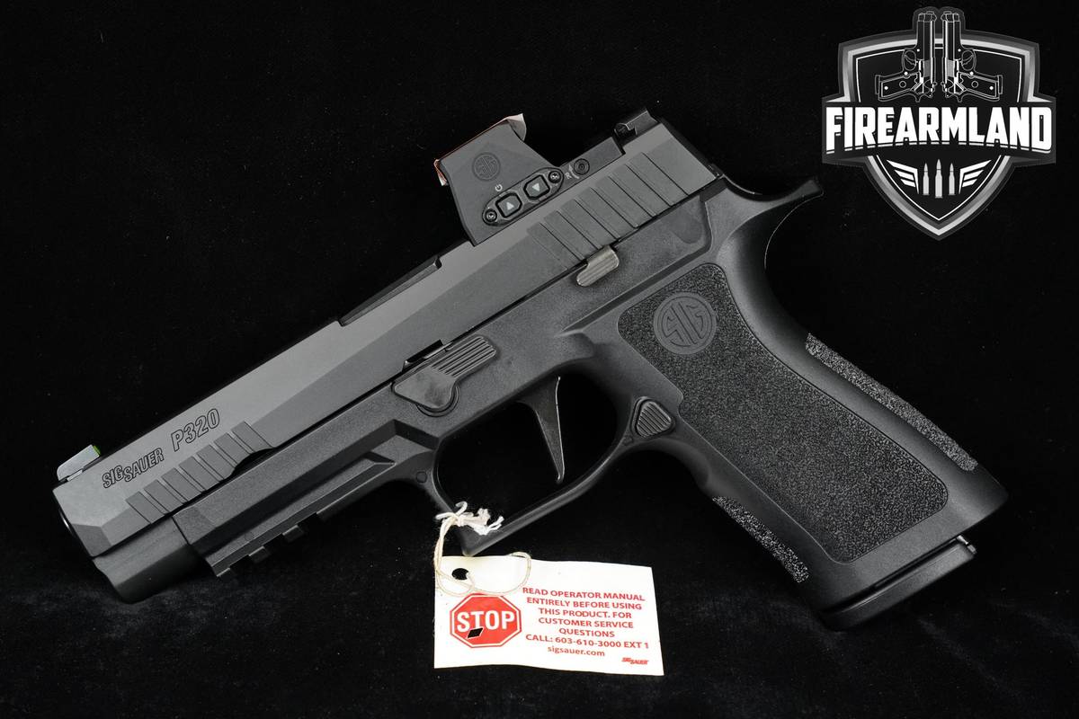 LIKE-NEW Sig Sauer P320 XSeries FULL 9mm 4.7" +3 MAGS, ORIG CASE & ROMEO-X