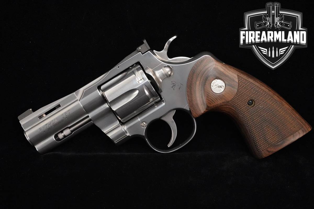 Colt Python Model D 357 Magnum 3.0" Stainless Steel +ORIG CASE