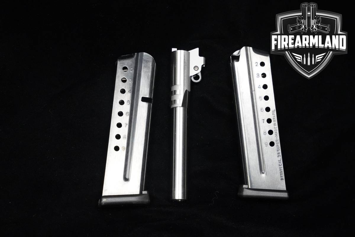 Sig Sauer 1911 38 Super Ramped STS Barrel Sig-Sauer +2 9 RD Mags 38-Super