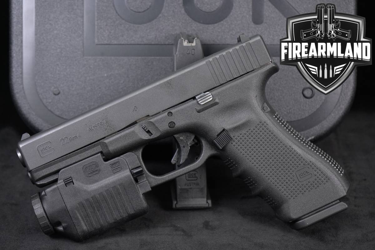 Glock 22 Gen4 G22 Gen 4 40S&W 4.49" +2 MAGS, LIGHT & ORIG CASE