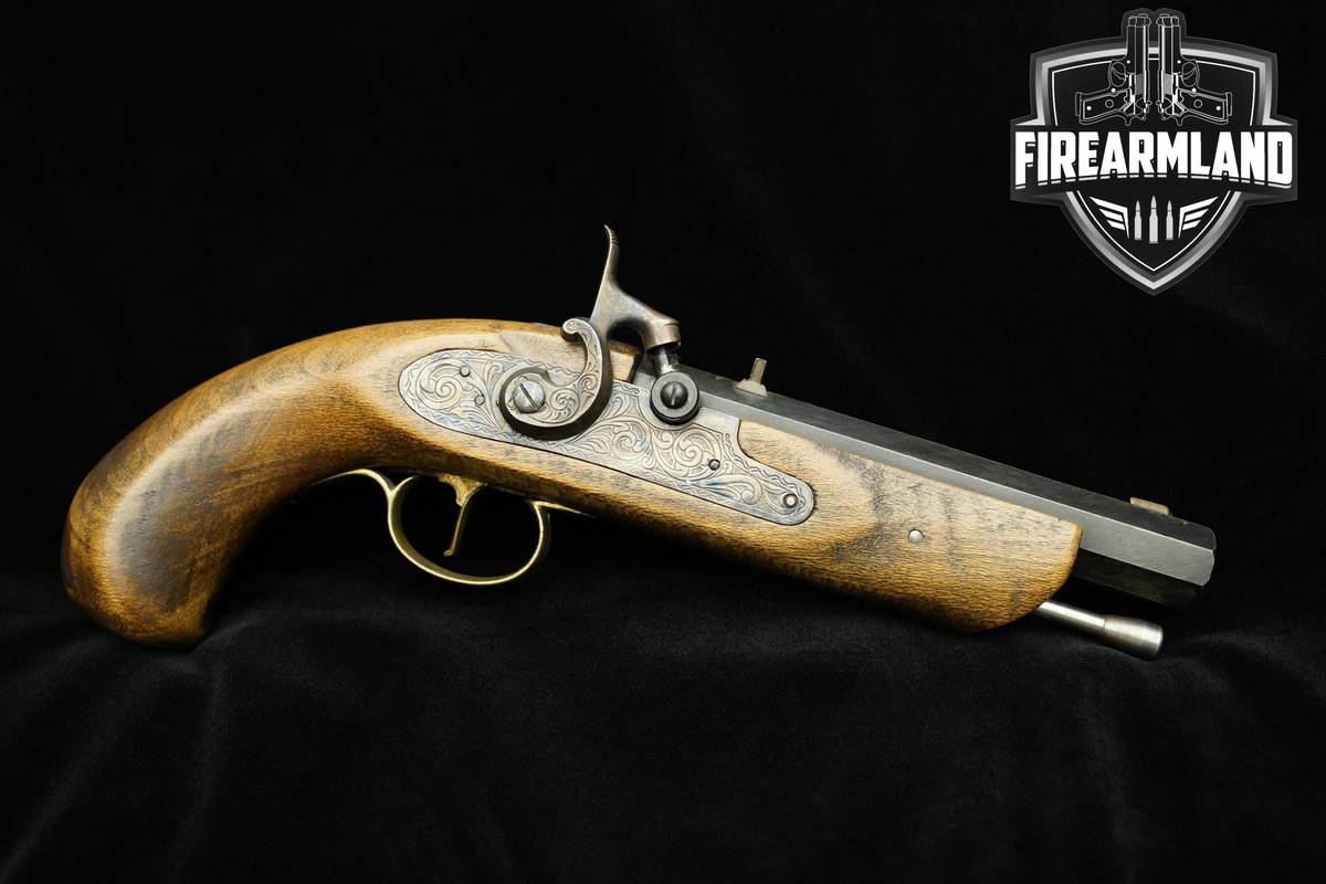 Jukar Kentucky Pistol 45 BPM Percussion Black Powder 6" Jukar Vintage