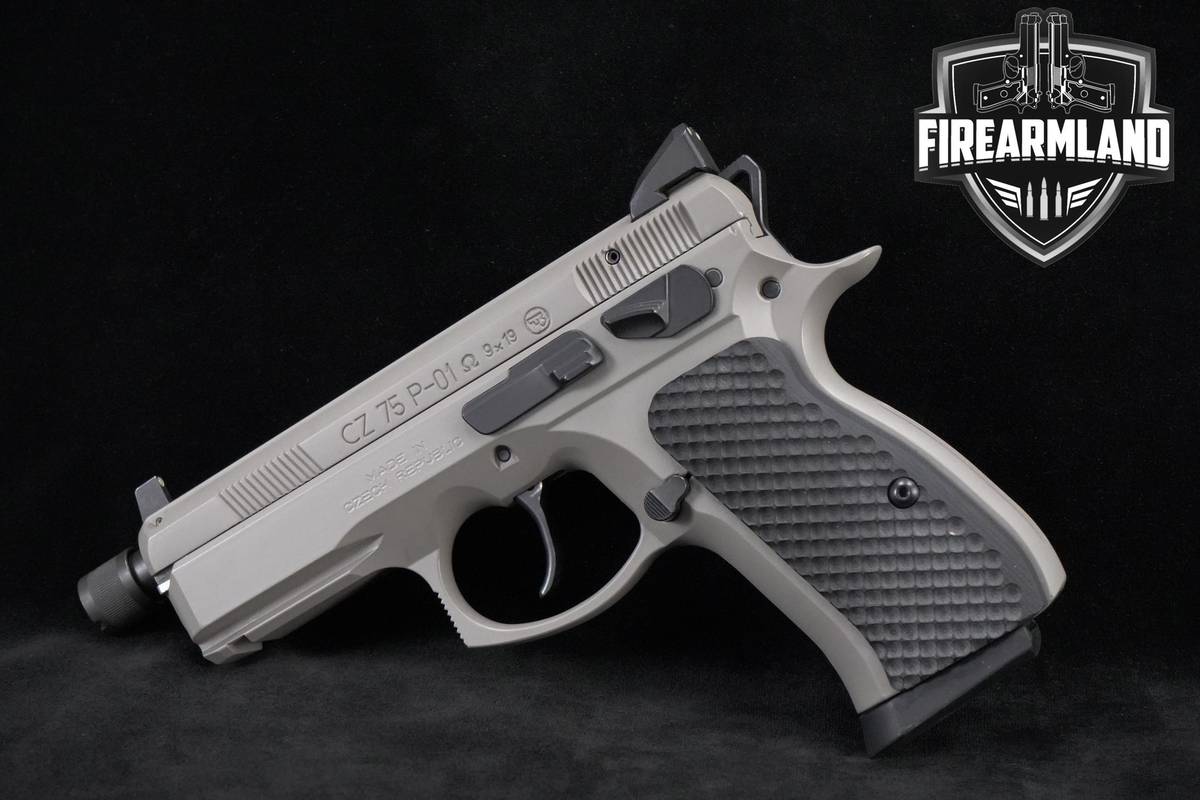 CZ 75 P-01 Omega 9mm 4.4" Urban Grey CZ-75-P-01 +3 MAGS & ORIG CASE