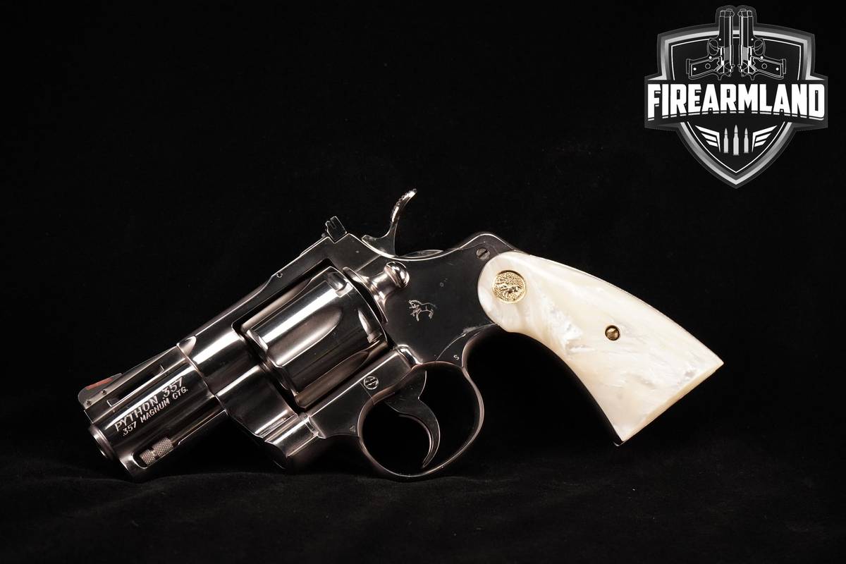 1981 Colt Python 357 Magnum 2.5" Nickel Colt -Python DA/SA