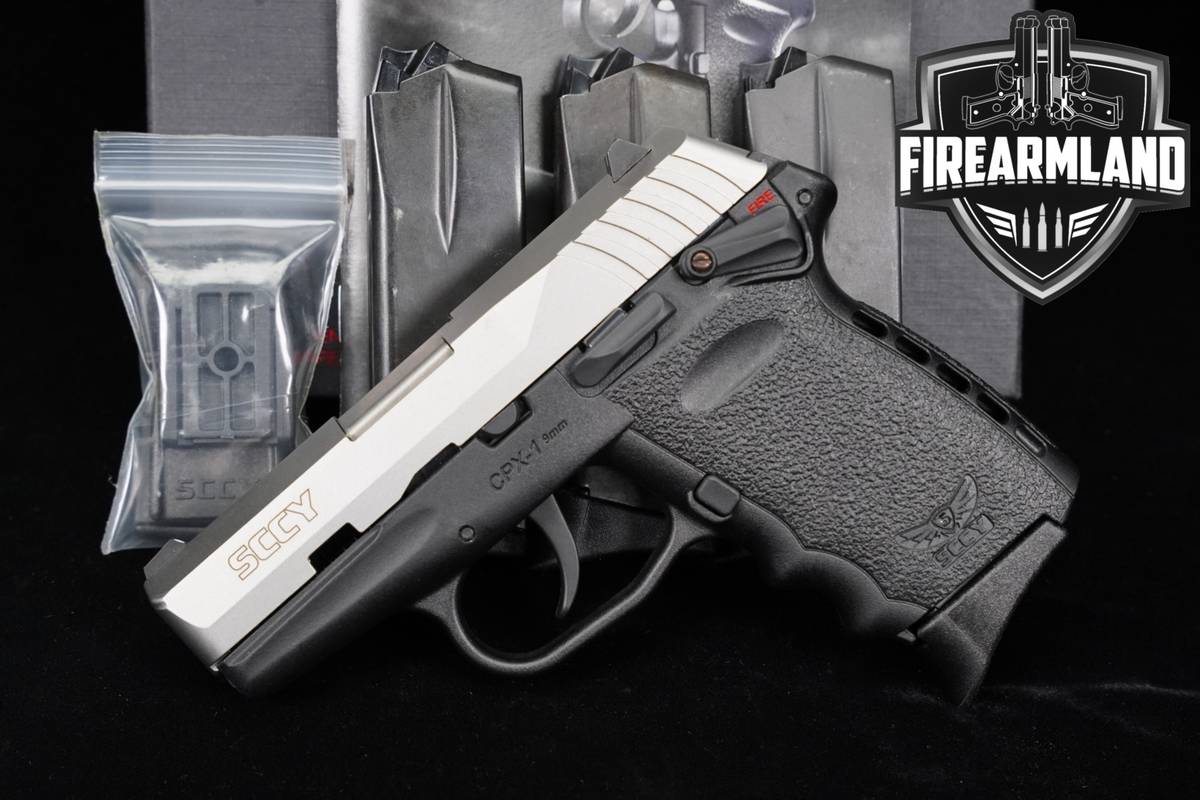 SCCY Industries CPX-1 9mm `3.1" Two-Tone Stainless CPX1 +4 MAGS & ORIG BOX