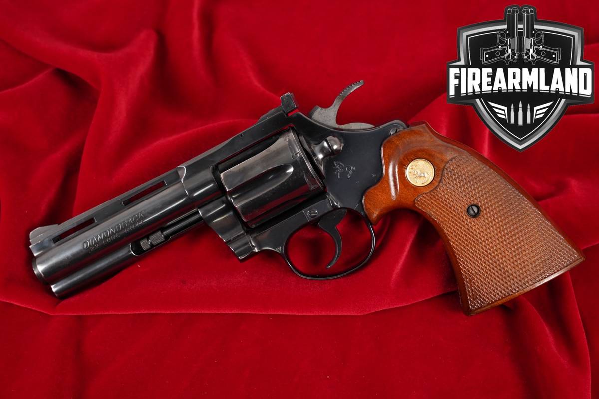 1978 Colt Diamondback 22LR 4" High-Polish Blued Snake Gun
