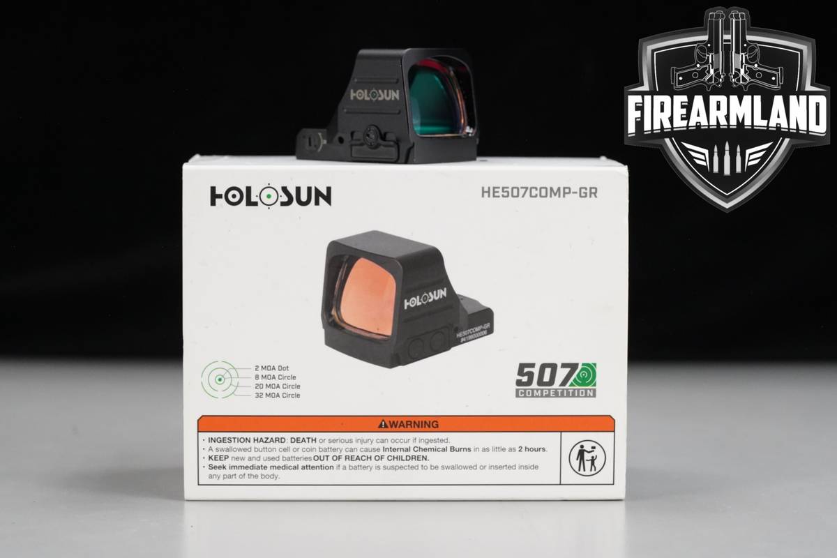 Holosun HE507COMP-GR 2 MOA Green Dot & 8/20/32 MOA Circle HE507-COMP