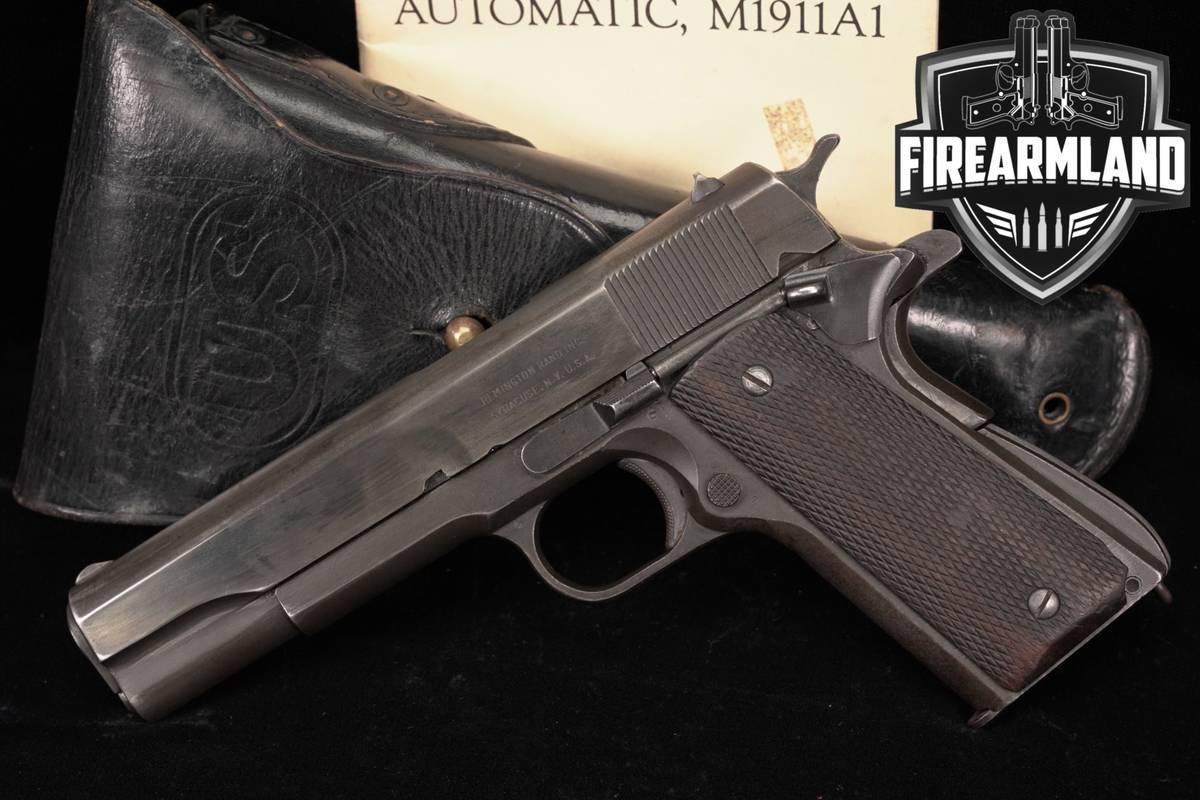 WWII 1945 Remington Rand M1911A1 USGI 45 ACP M1911 1911-A1 Parkerized