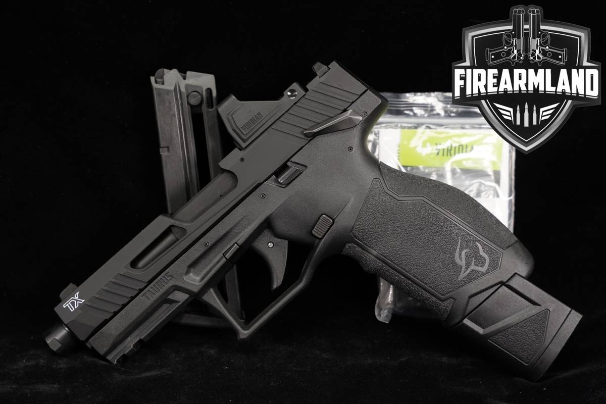 Taurus TX22 T.O.R.O Gen 2 22LR 4.6" THREADED +TWO MAGS, VIRIDIAN OPTICS