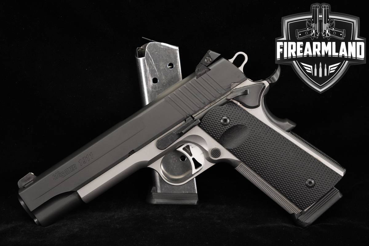 Sig Sauer 1911 TTT 45 ACP 5" Two-Tone Black & Stainless +2 MAGS