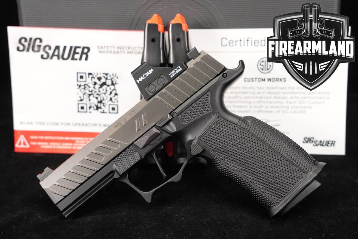 Sig Sauer P365 X-Macro XL 9mm 3.7" P-365 +3 MAGS, CASE, HOLOSUN OPTICS