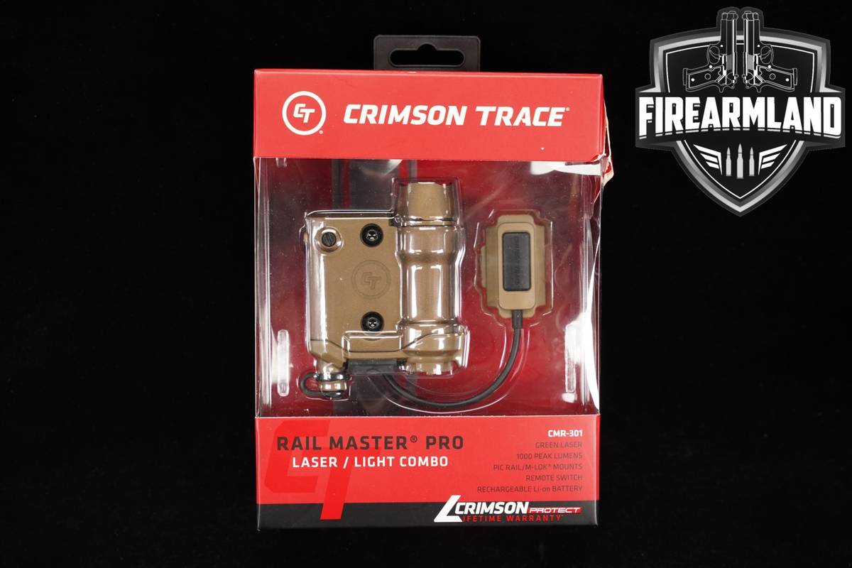 Crimson Trace CMR-301 Rail Master Pro 1000 Lumen Green Laser Sight CMR301