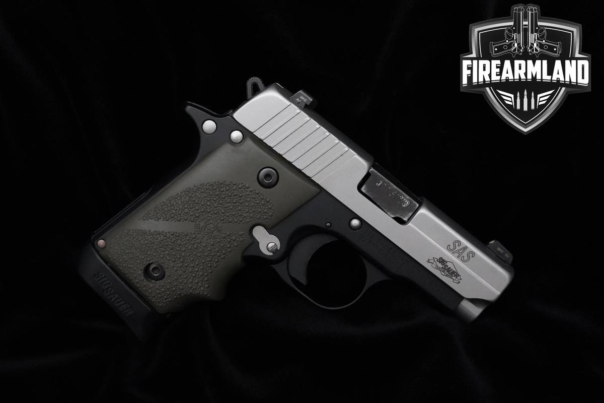 Sig Sauer P238 SAS 380 ACP 2.7" Two-Tone 1911 P238 Pistol +3 MAGS