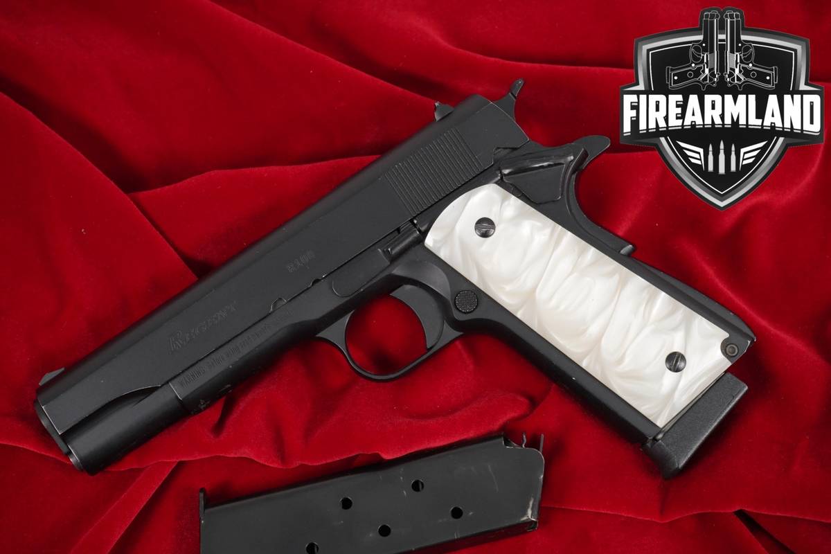TISAS Regent R100 Series 70 45 ACP 1911 5" R-100 PEARL GRIPS +2 MAGS
