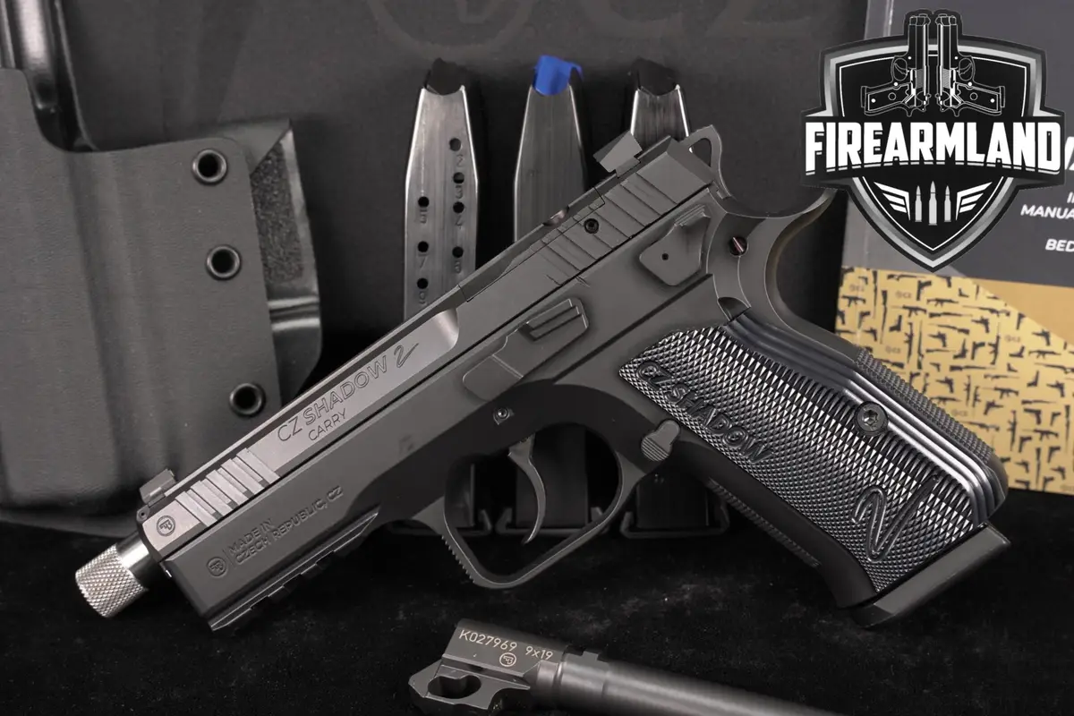 CZ Shadow 2 Carry 9mm 4.5" Shadow2 THREADED +4 MAGS, ORIG CASE & HOLSTER