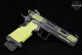 Stealth Arms Platypus 9mm Luger (9x19 Para) Does not match any standard finish listed; likely a custom or special-edition Cerakote treatment (base could be Armor Black or Graphite Black, but the overall scheme with neon accents isn’t on the official list). in Excellent Condition Image 4