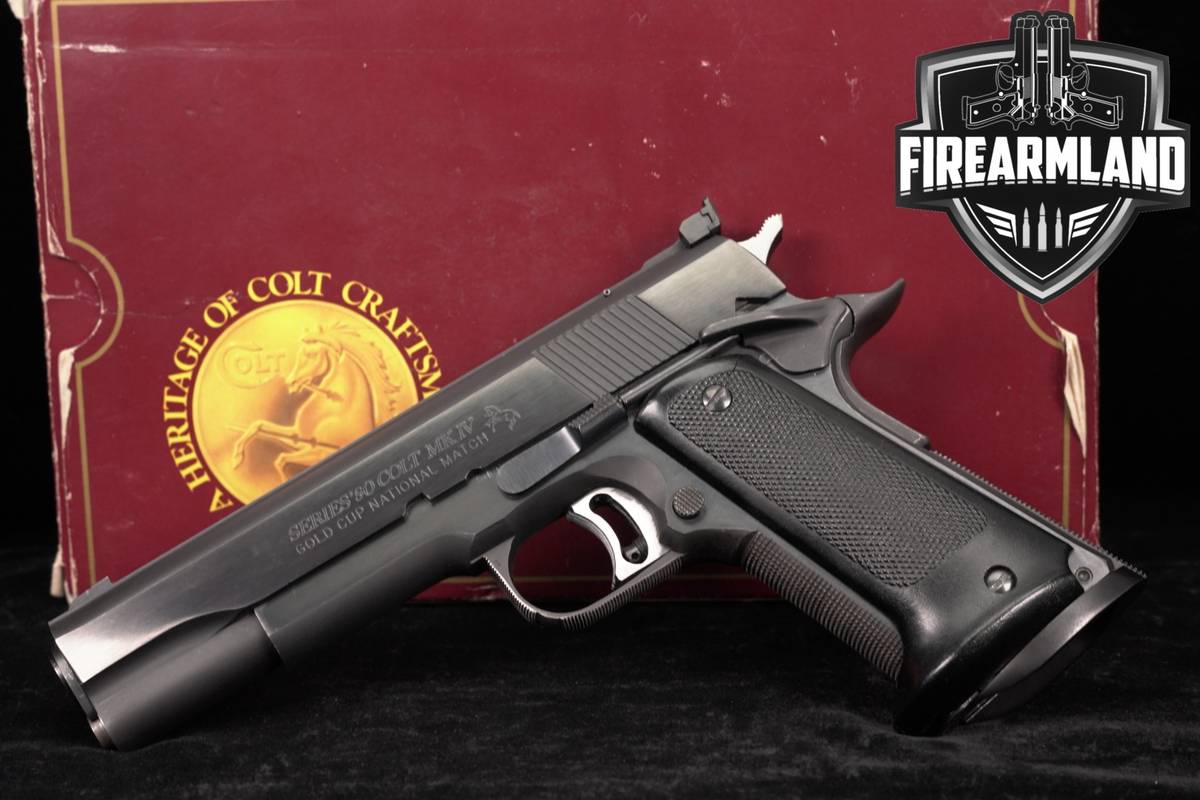 1988 Colt Gold Cup National Match MK IV Series 80 45 ACP 1911 Mark 4 +BOX