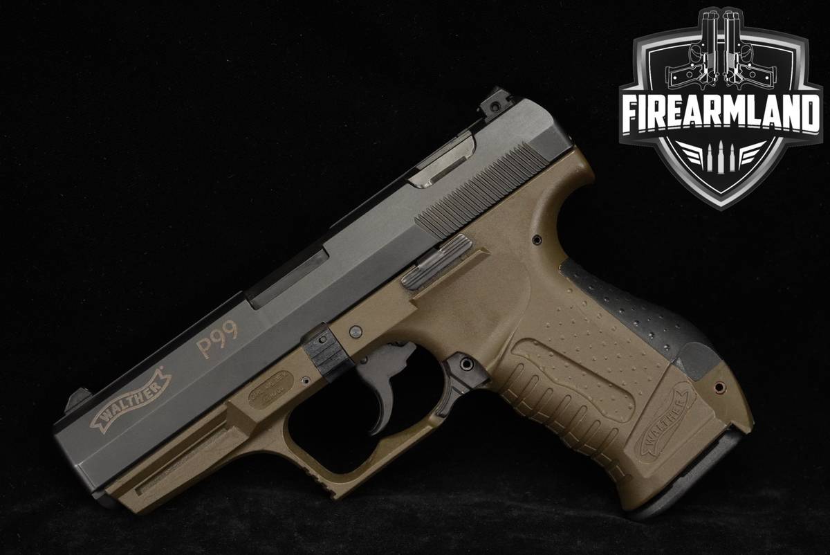 Walther P99 AS 40 S&W 4.2" Two-Tone Black & OD Green P-99 DA/SA