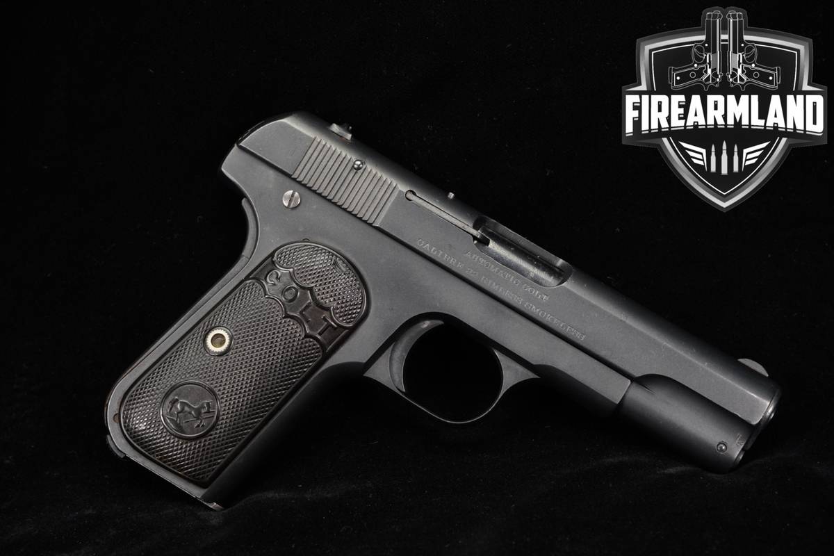 1909 Colt Model 1903 Pocket Hammerless Type II 32 ACP 3.75" Blued