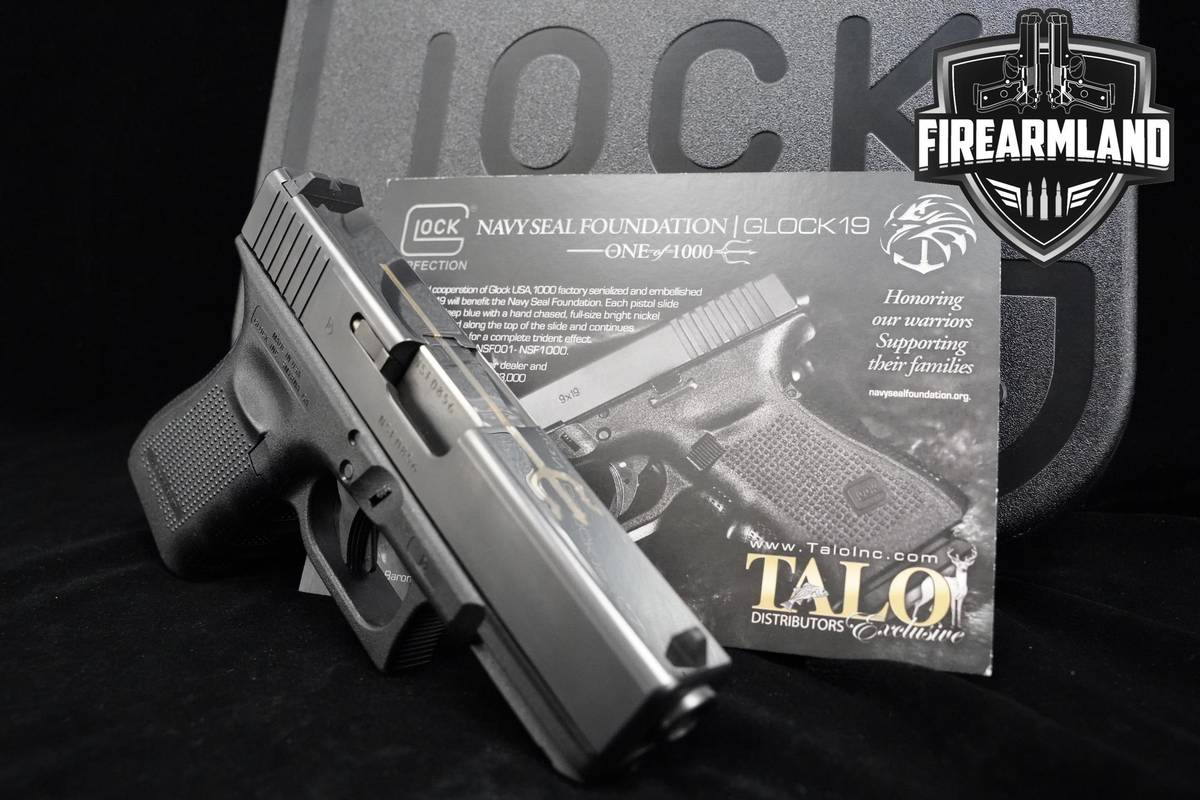 1 OF 1000 Glock G19 Gen4 Navy Seal Foundation 9mm Glock-G19 Gen4 +3 MAGS