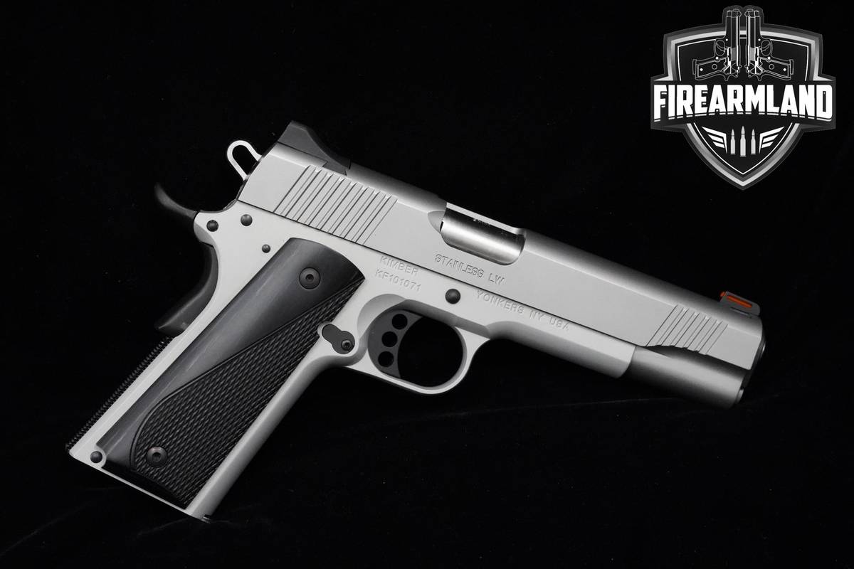 Kimber Stainless LW Arctic 9mm 1911 Silver Kimber 1911 +ORIG CASE