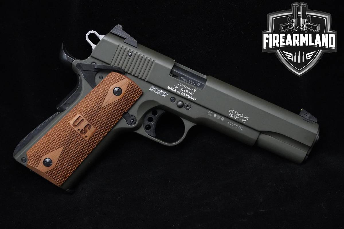 Sig Sauer 1911-22 OD Green 5" 22LR Single Action Sig-Sauer 1911-22 +2 MAGS