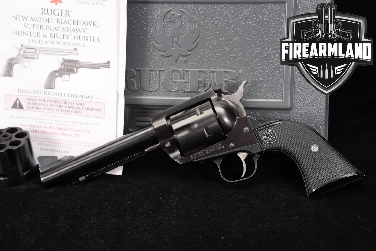 2-CYLINDER SET Ruger New Model Blackhawk 45 Colt & ACP 5.5" +ORIG CASE