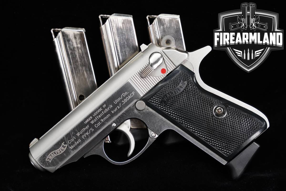 JAMES BOND! Smith & Wesson PPK/S-1 380-ACP 3.3" Stainless PPK +4 MAGS