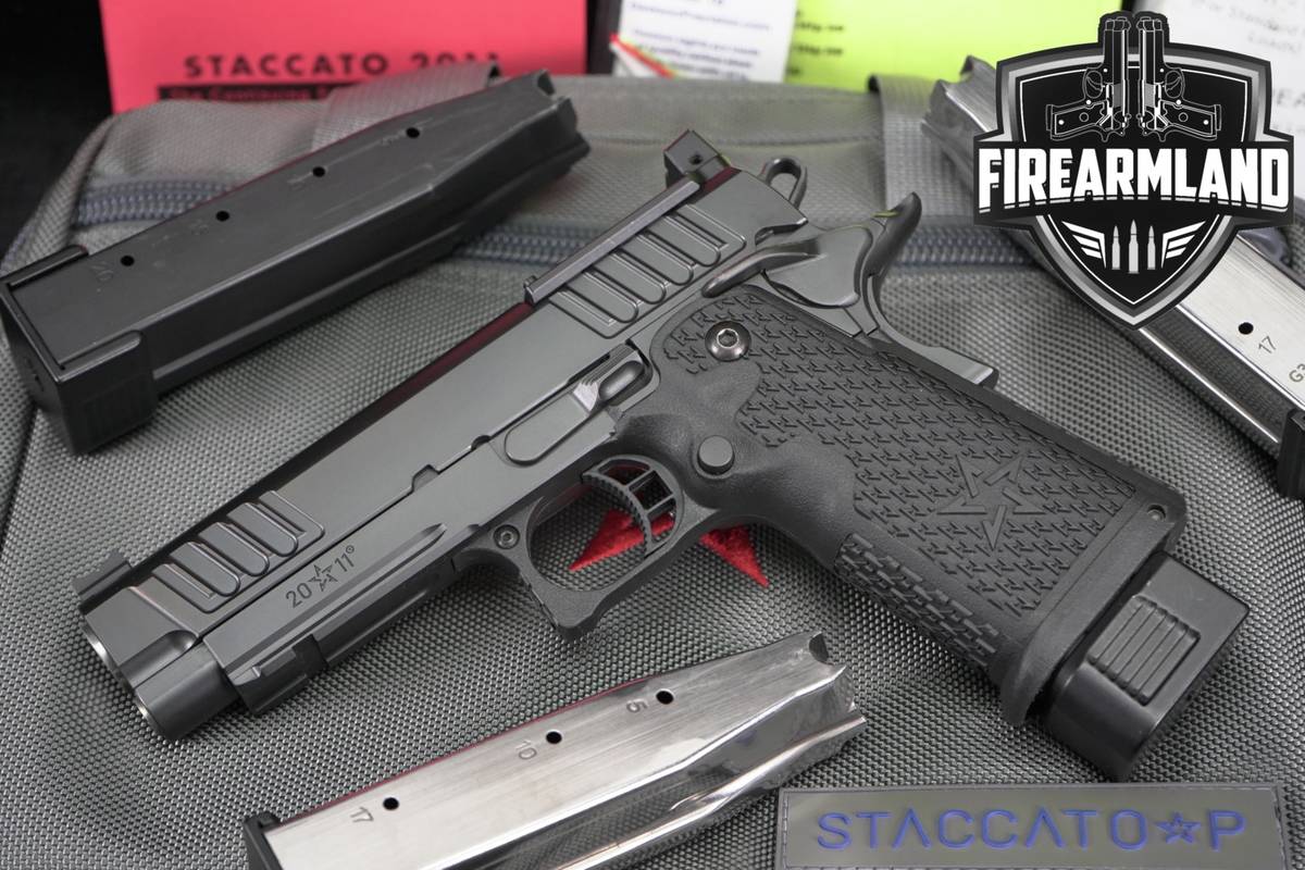 PRISTINE Staccato P DUO 9mm Optics-Ready 1911 4.4" STI +4 MAGS & ORIG CASE