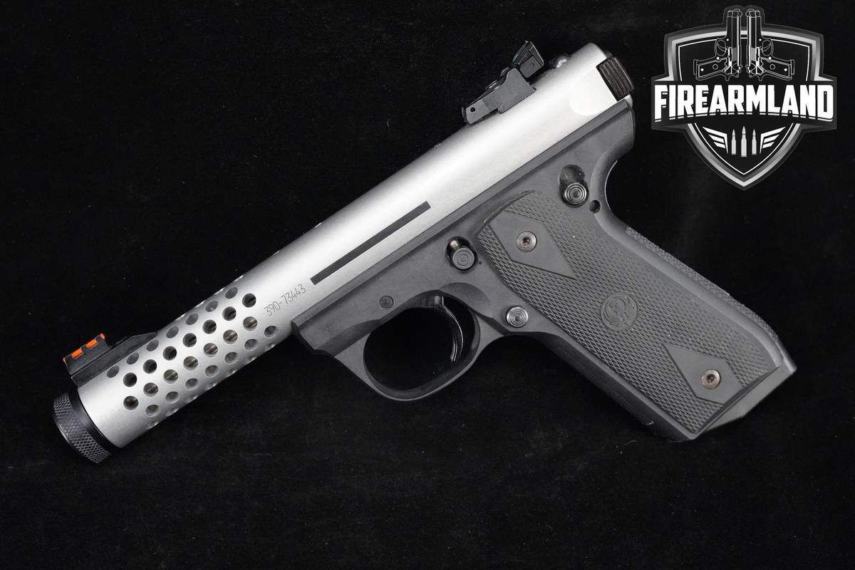 Ruger Mk III 22/45 Lite 22LR 4.5" Two-Tone Ruger MK-3 THREADED +3 MAGS