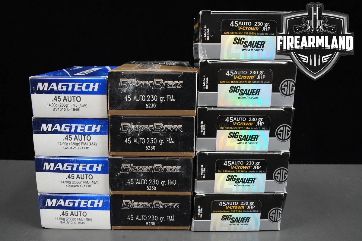 45 ACP Ammo 45-ACP Ammunition 500 ROUNDS
