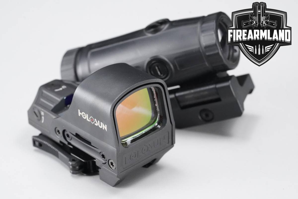 Holosun HS510C & HM3X Magnifier Combo 2 MOA Red Dot & 65 MOA Circle
