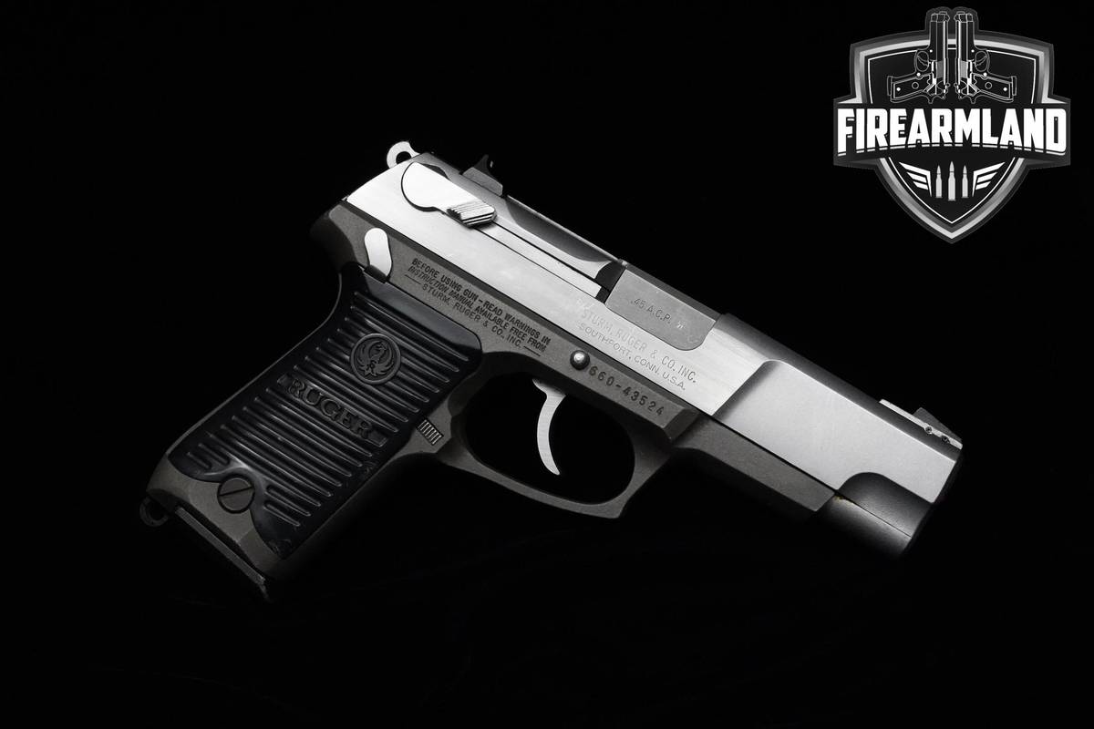 Ruger P90 45 ACP 4.5" Stainless Steel Ruger P-Series +ORIG CASE