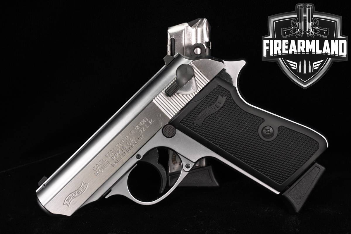 Walther PPK/S 22 LR 22LR 3.3" Two-Tone Silver & Black DA/SA +2 MAGS