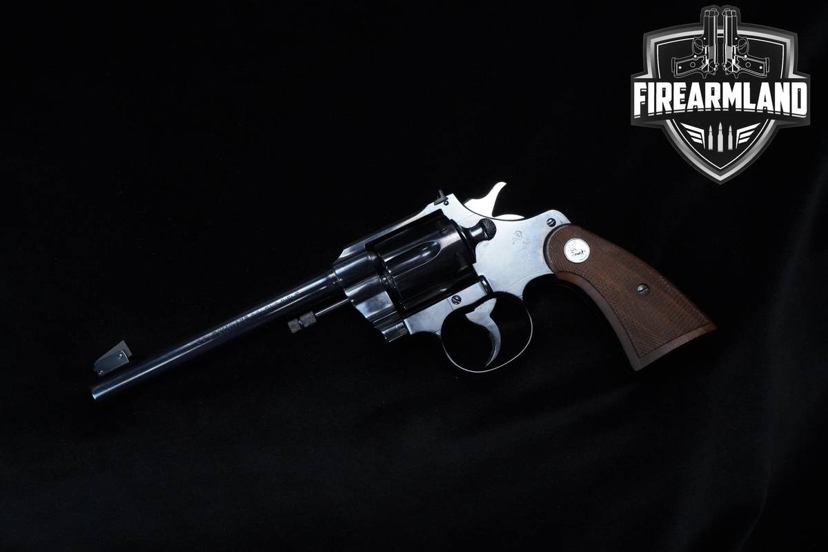 NEAR-MINT! 1939 Colt Officer's Model Target 22-LR 6" Blued Colt DA/SA