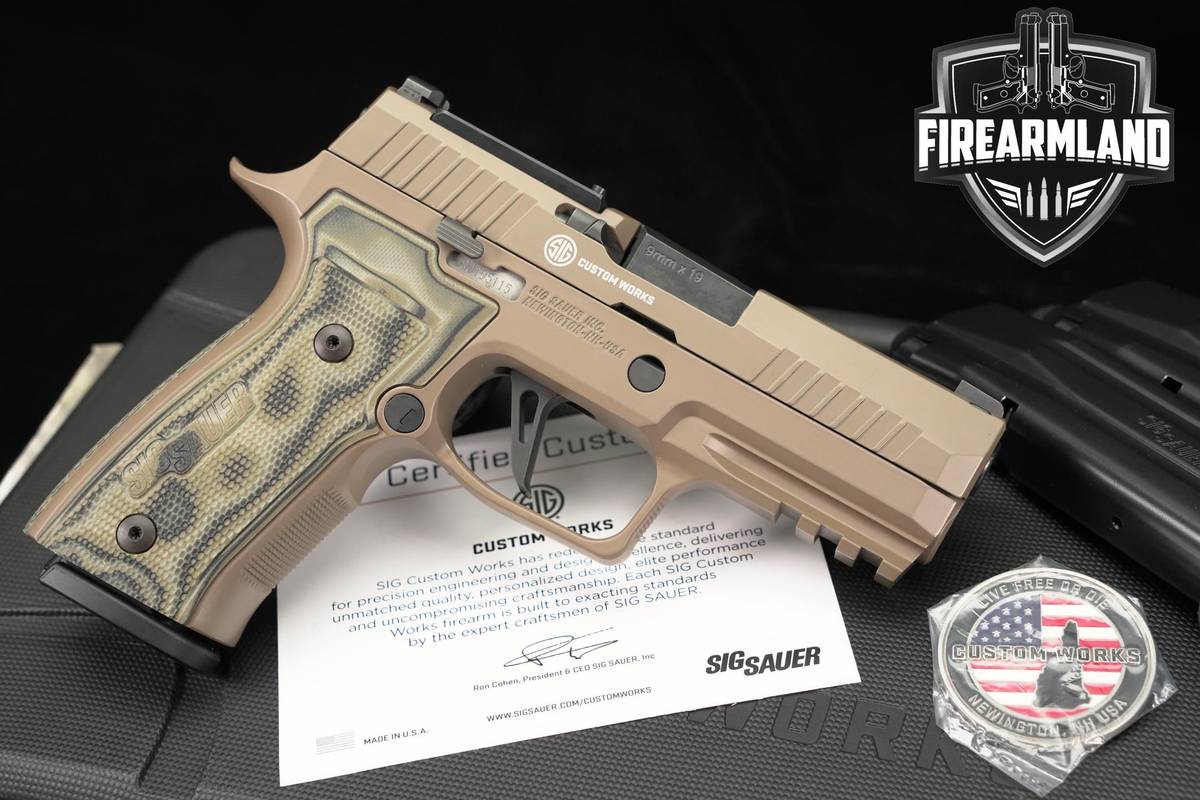 OPTIC READY! Sig Sauer P320 AXG Scorpion Custom Works 9mm 3.9" P-320
