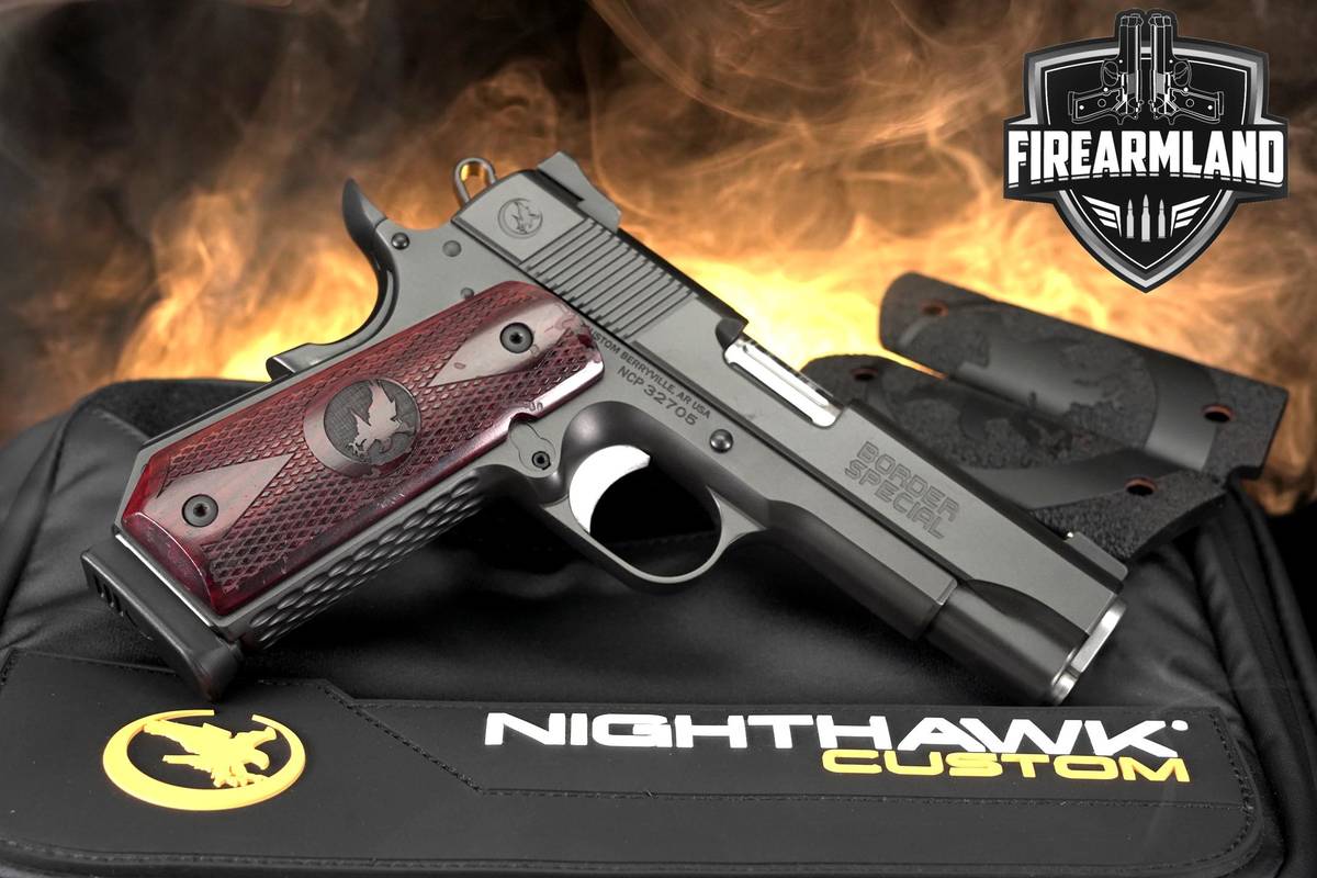 Nighthawk Custom Border Special 45 ACP 1911 4.25" +ORIG CASE & HOLSTER