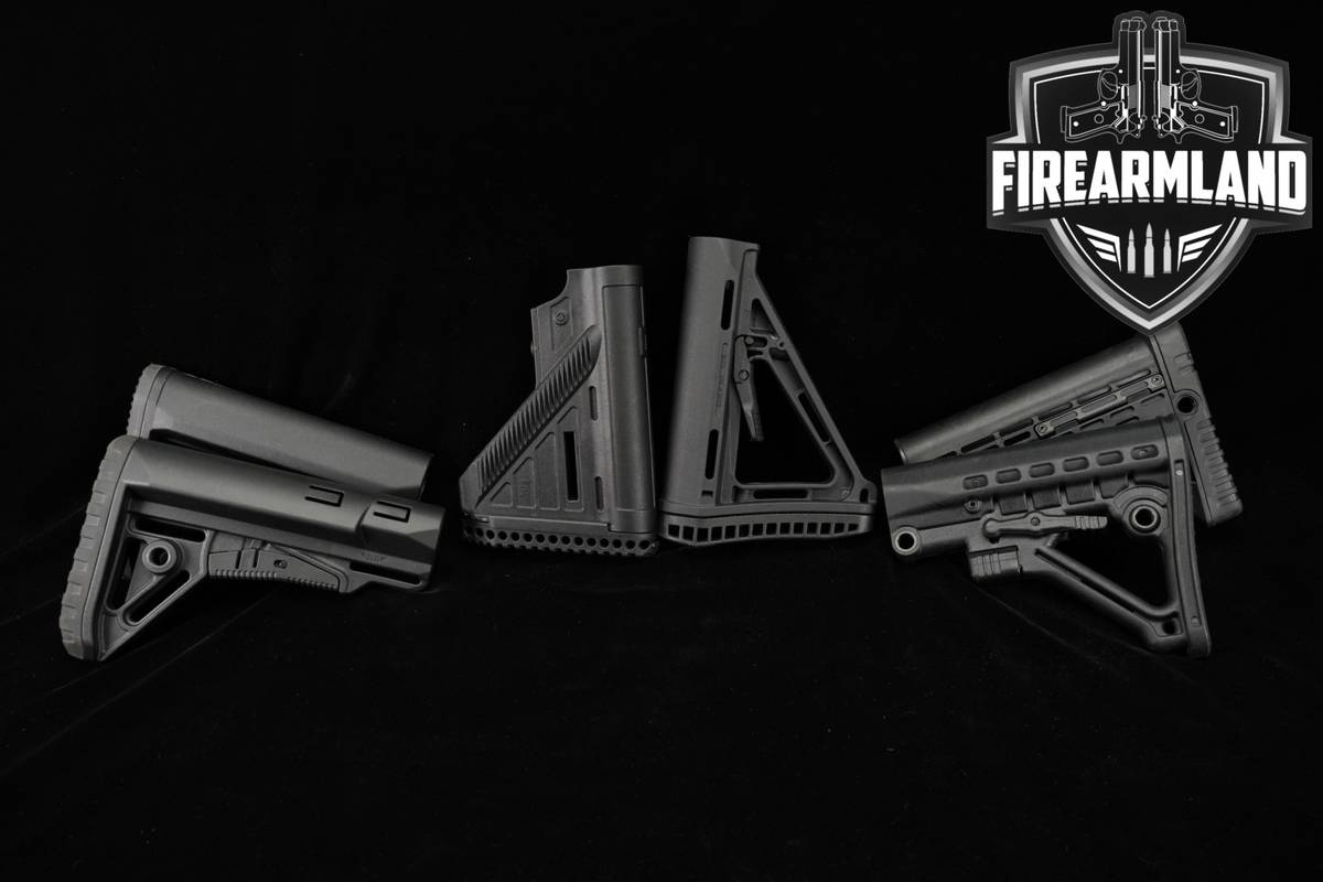 SIX 6x Black AR Stocks Carbine AR15 Stock
