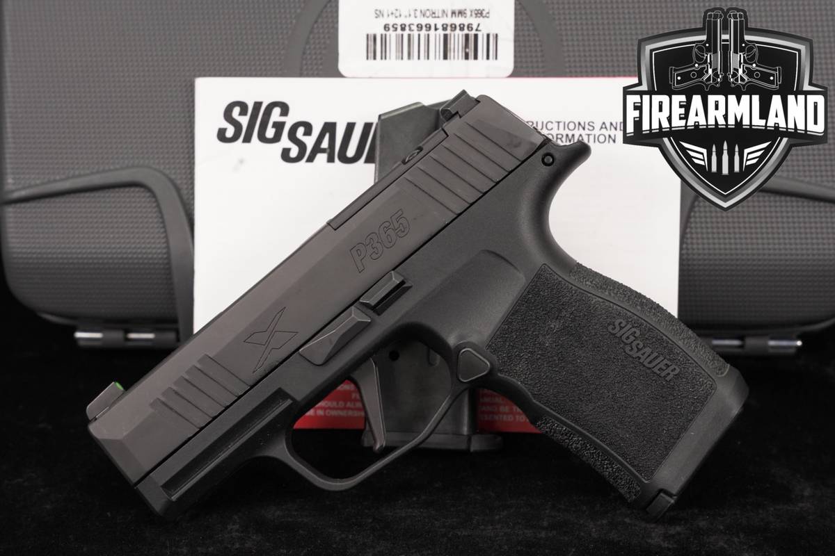 Sig Sauer P365X XSeries 9mm Optics-Ready P 365 X P365 +2 MAGS, ORIG CASE