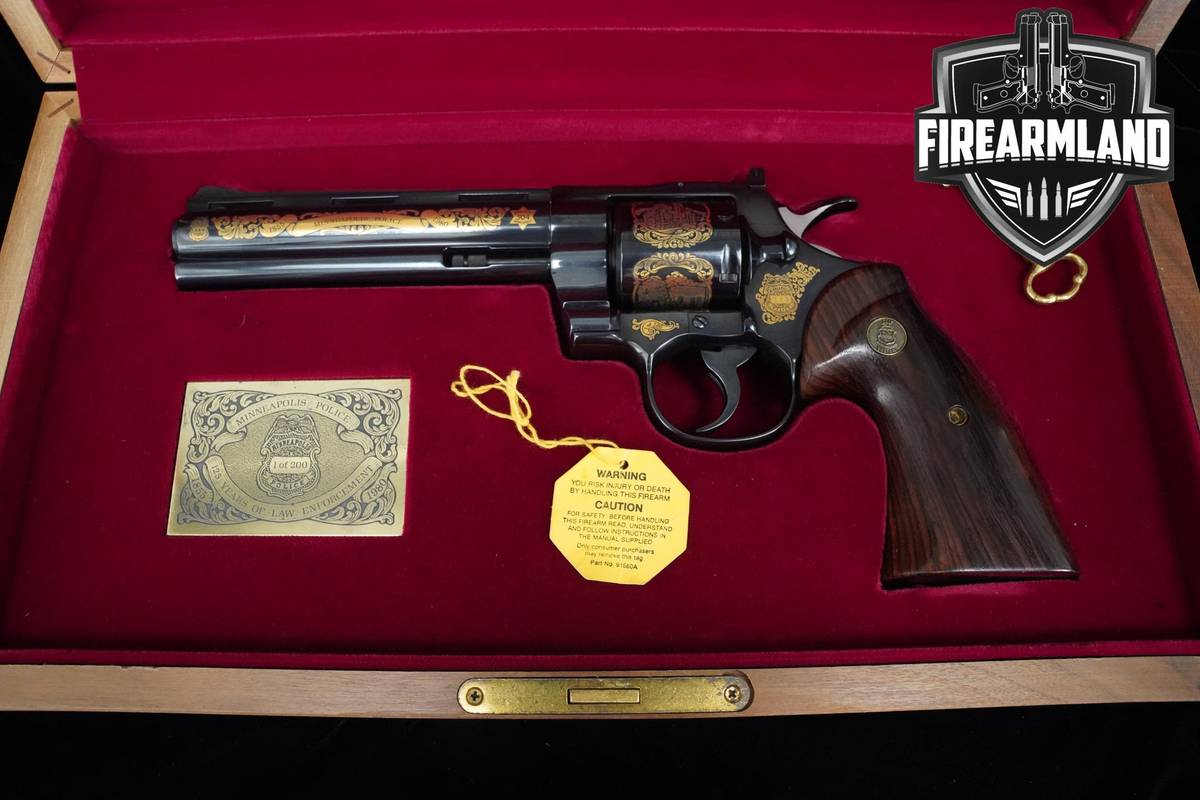 VERY RARE 1980 Colt Python Minneapolis Police 125th Year Commemorative 357