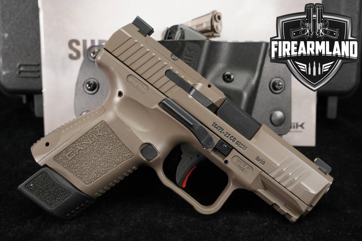 Canik TP9 Elite SC 9mm Optics-Ready FDE TP 9 +2 MAGS, ORIG CASE & HOLSTER