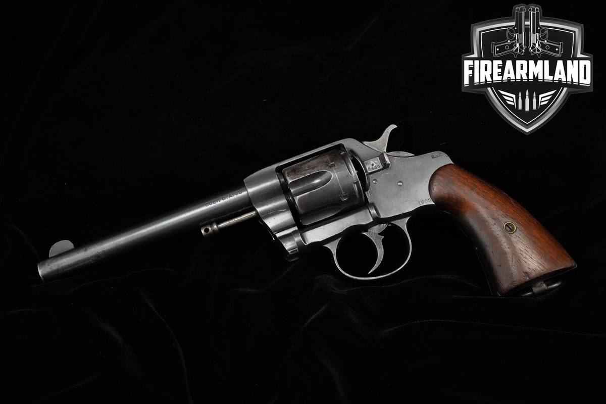FIRST YEAR! Colt US Army Model 1903 38 Long Colt 6" Blued DA/SA WW1