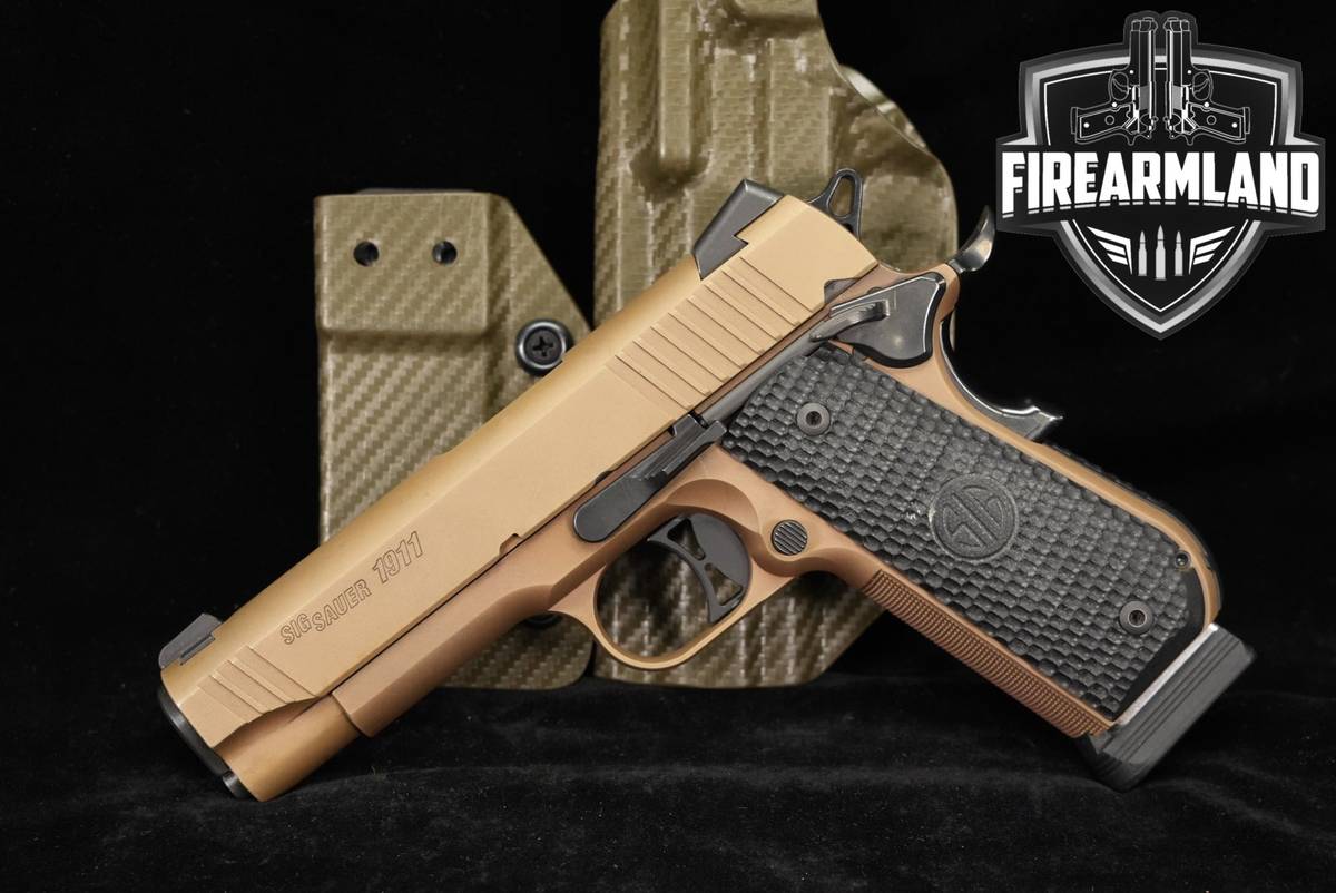 Sig Sauer 1911 Fastback Emperor Scorpion Carry 45 ACP 4.2" FDE +HOLSTER