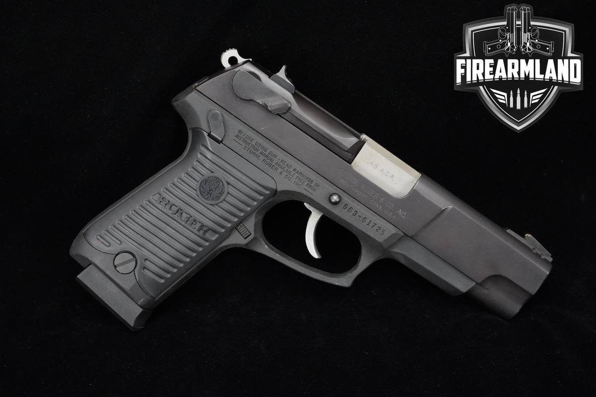 2004 Ruger P90 45-ACP 4.5" Blued Ruger-P90 +4 MAGS & ORIG CASE