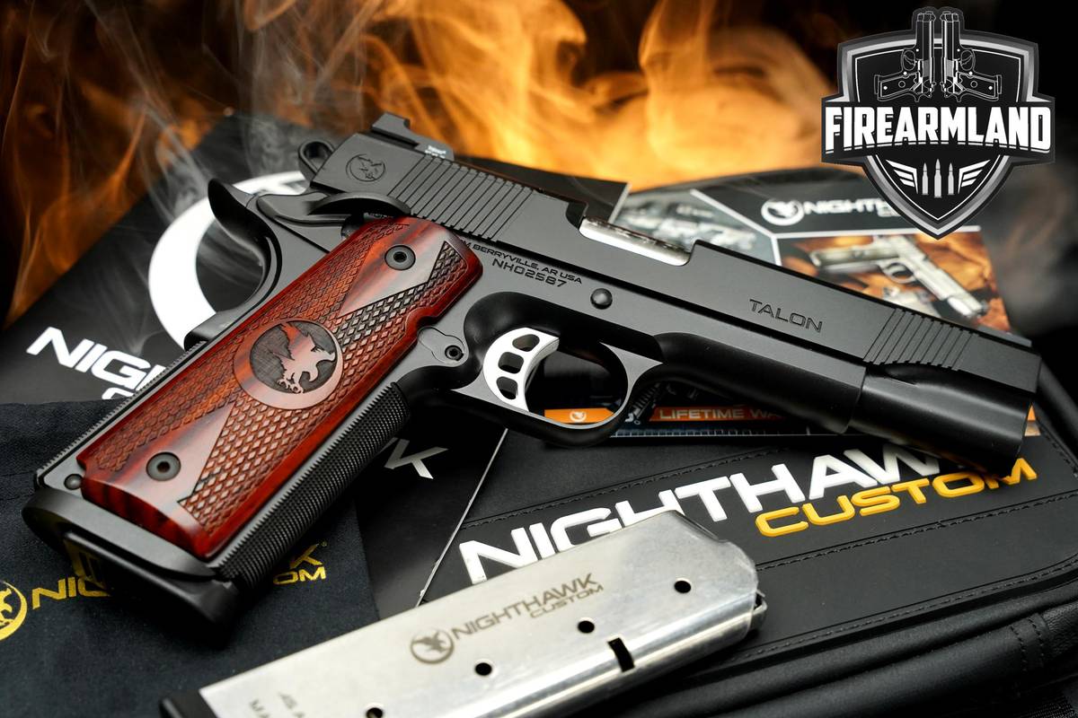 Nighthawk Custom Talon IOS 1911 5" Bull Optic-Ready +2 MAGS & ORIG CASE