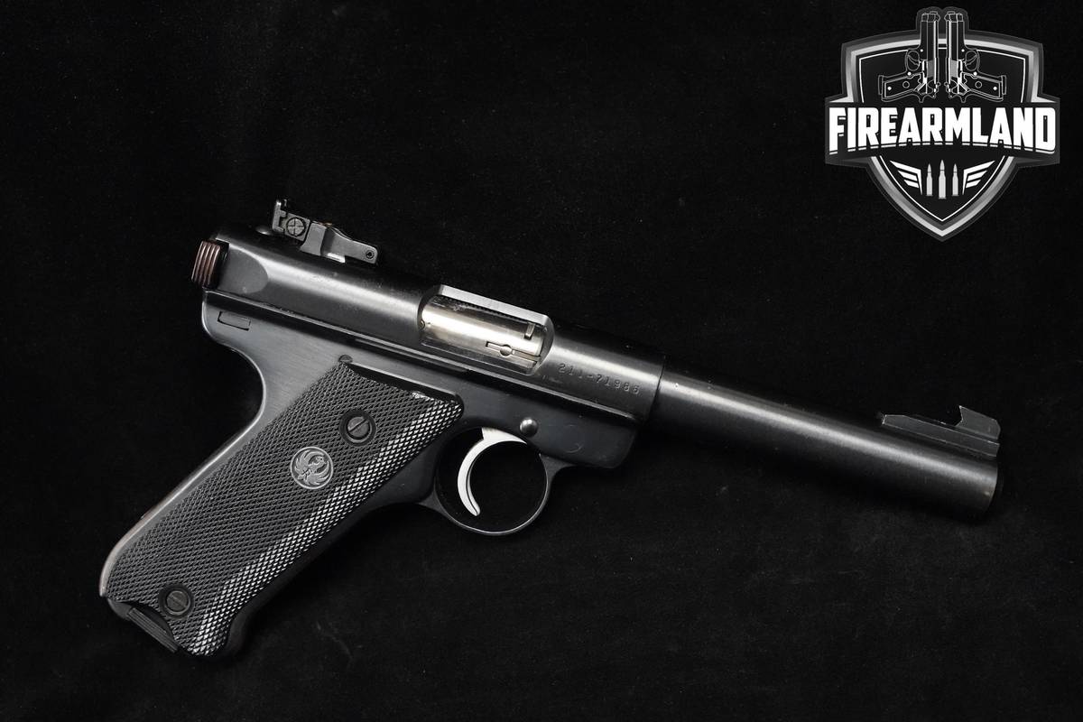 1985 Sturm Ruger Mark II Target 22LR 5.5" Bull Barrel Blued Ruger Mark-2