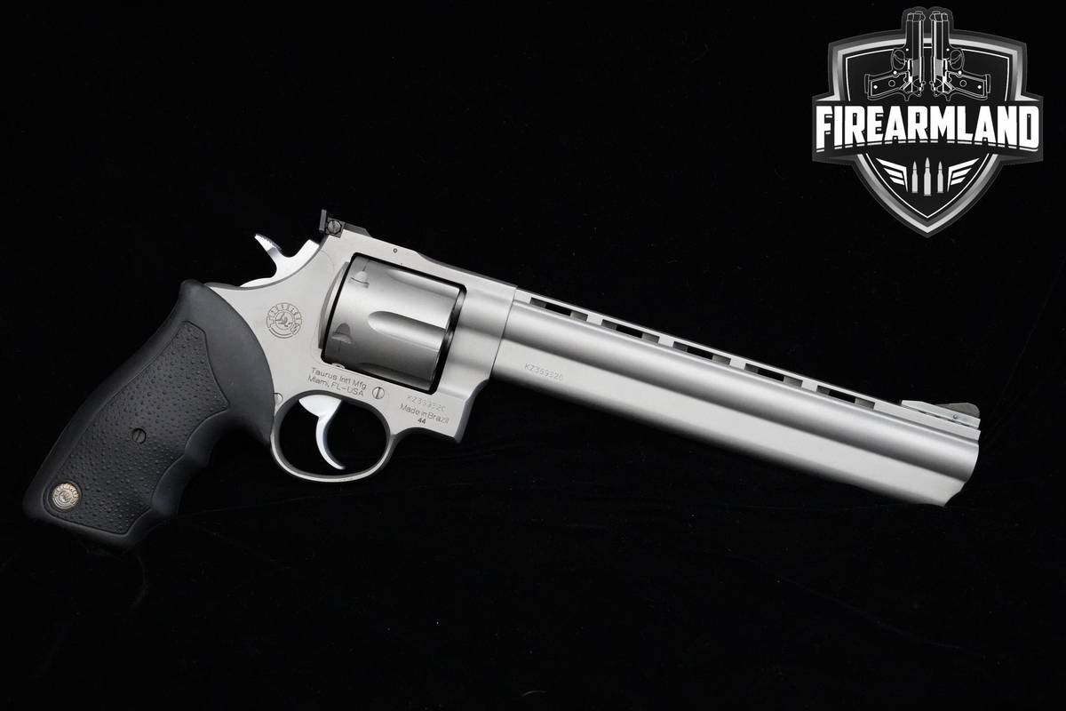 Taurus Model 44 Magnum 8.38" Matte Silver Taurus 44 VENT RIB M44 +ORIG BOX