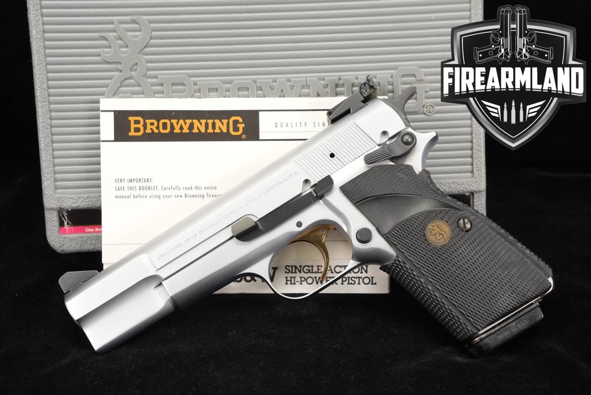1998 Browning Hi-Power Mark III Silver Chrome 40 S&W 4.62" MK 3 +ORIG CASE